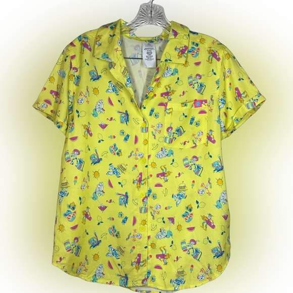 NWOT Disneyland Toy Story Summer Splash Collared Button Shirt - Picture 1 of 2